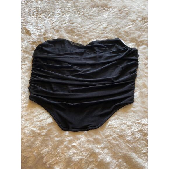 NWT Steve Madden corset top. Size M. Black - Picture 1 of 5